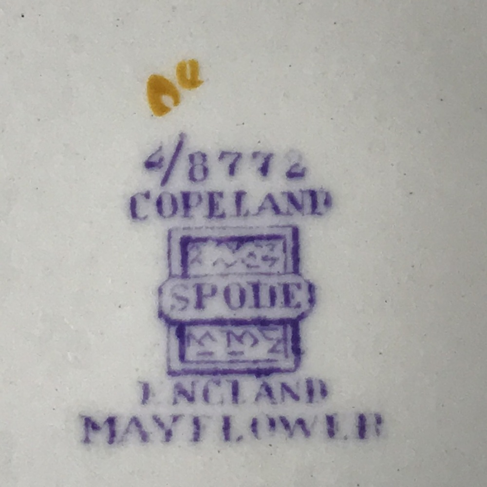 Spode copeland England Mayflower china floral plate - Picture 7 of 8
